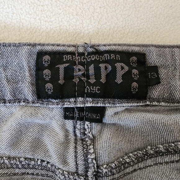 EUC Tripp NYC Grey Strech Skinny Jeans - Picture 2 of 6